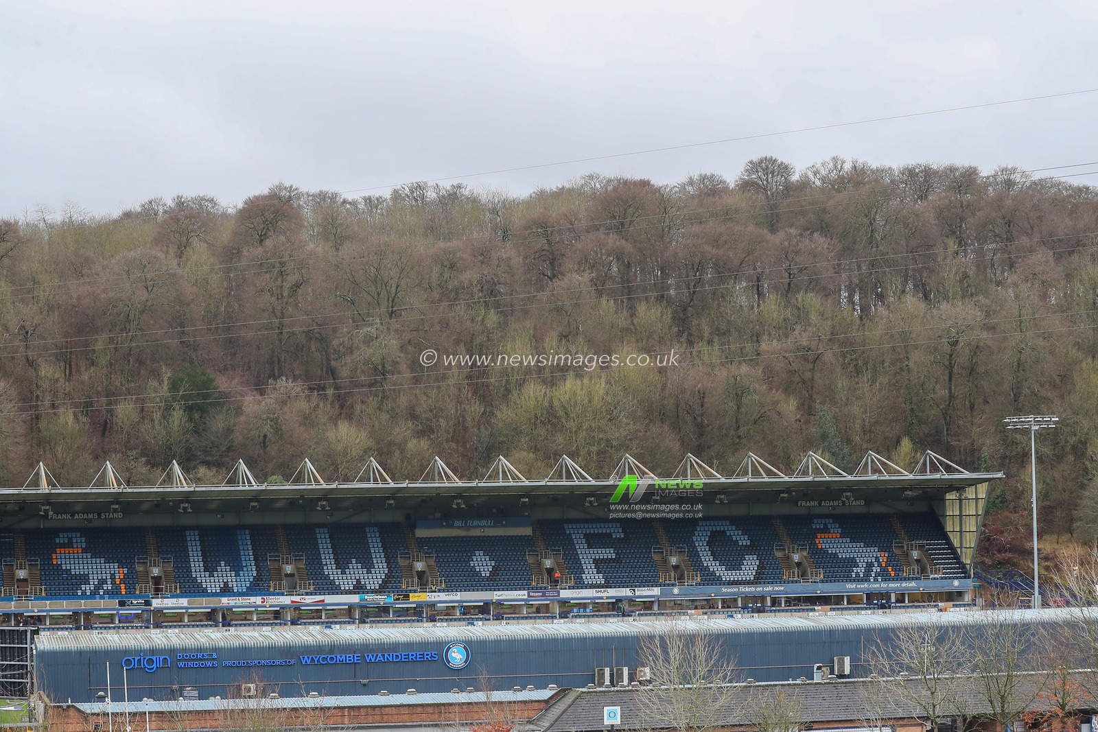 General view outside of Adams Park, home of Wycombe Wanderers ahead of the Sky Bet League 1 match Wycombe Wanderers vs Sheffield Wednesday at Adams Park, High Wycombe, United Kingdom, 14th January 2023

(Photo by Gareth Evans/News Images)