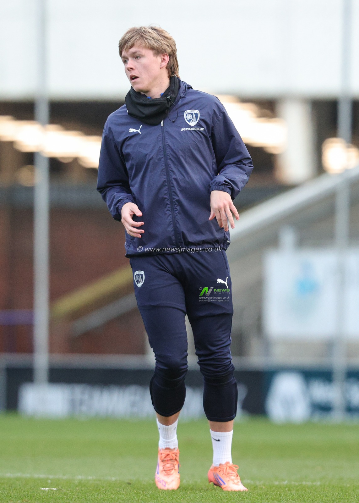 James Berry of Chesterfield in the pregame warmup session during the Sky Bet League 2 match Chesterfield vs Barnet at SMH Group Stadium, Chesterfield, United Kingdom, 13th December 2025

(Photo by Richard Bierton/News Images)

*** GER AUT SUI OUT ***