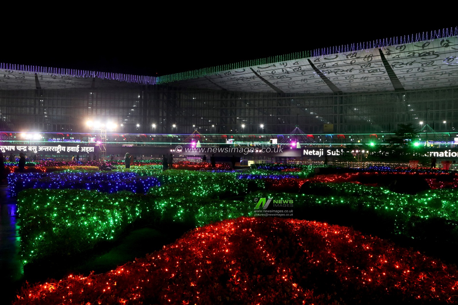 At NSC Bose International airport they decor with the fairy lights on the auspicious day of their 100 years celebration at NSC Bose International Airport  in Kolkata,India  21 December 2024.Pictures by Debajyoti Chakraborty.(Photo: Debajyoti Chakraborty/News Images)