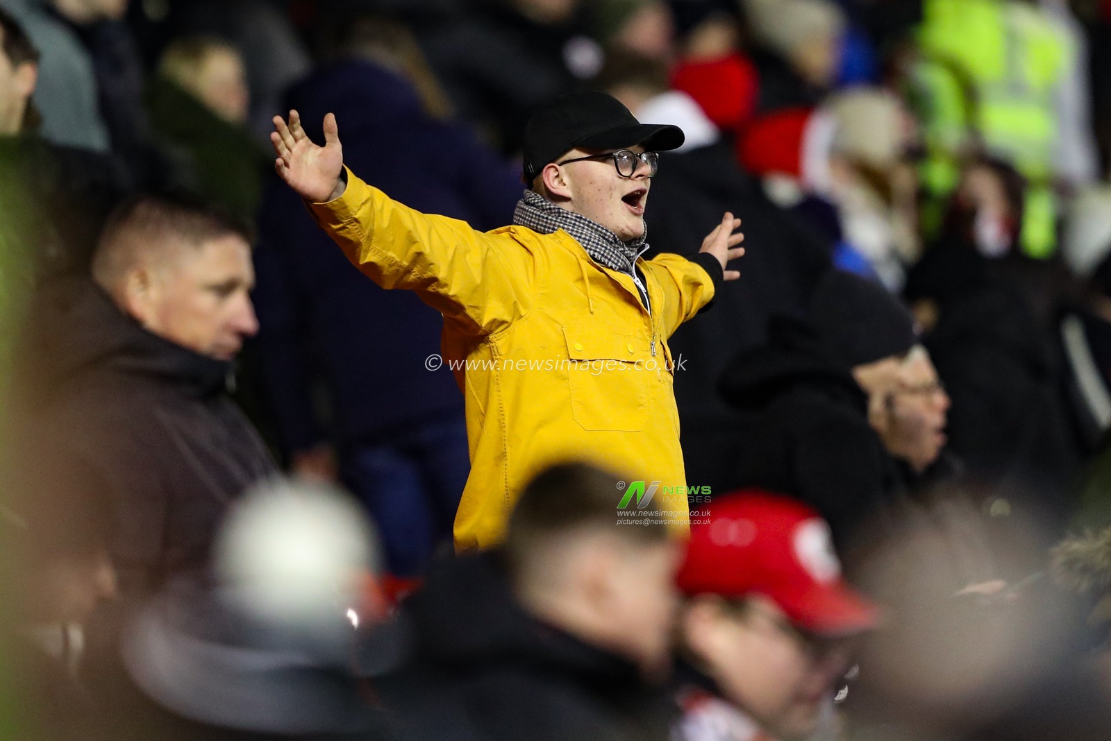 A Barnsley fan celebrates the 2-1 win during the Sky Bet League 1 match Barnsley vs Carlisle United at Oakwell, Barnsley, United Kingdom, 16th January 2024

(Photo by Alfie Cosgrove/News Images)