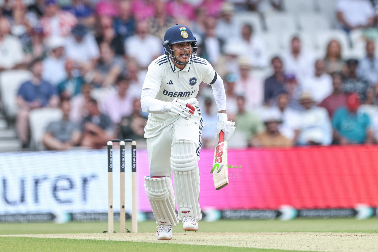 India captain Shubman Gill makes two runs during the 1st Rothesay Test Match Day 1 England vs India at Headingley Cricket Ground, Leeds, United Kingdom, 20th June 2025

(Photo by Mark Cosgrove/News Images)