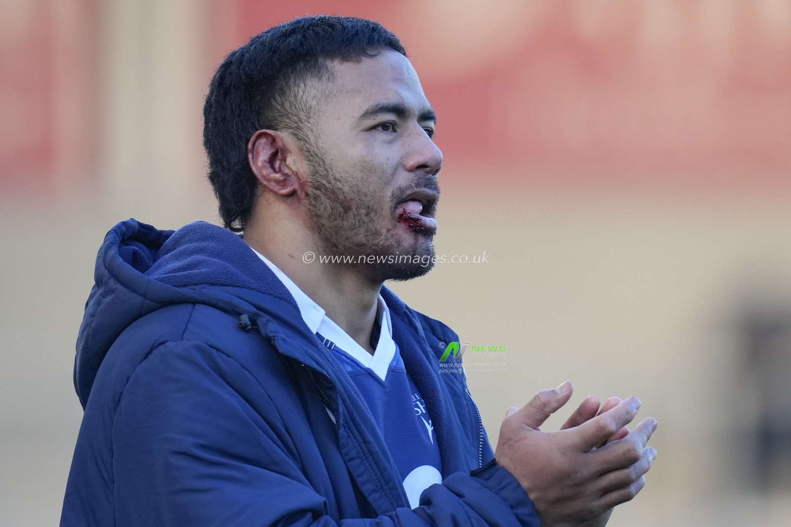 Manu Tuilagi #12 of Sale Sharks salutes the fans after the European Champions Cup Group B match Sale Sharks vs Ulster Rugby at AJ Bell Stadium, Eccles, United Kingdom, 11th December 2022

(Photo by Steve Flynn/News Images)