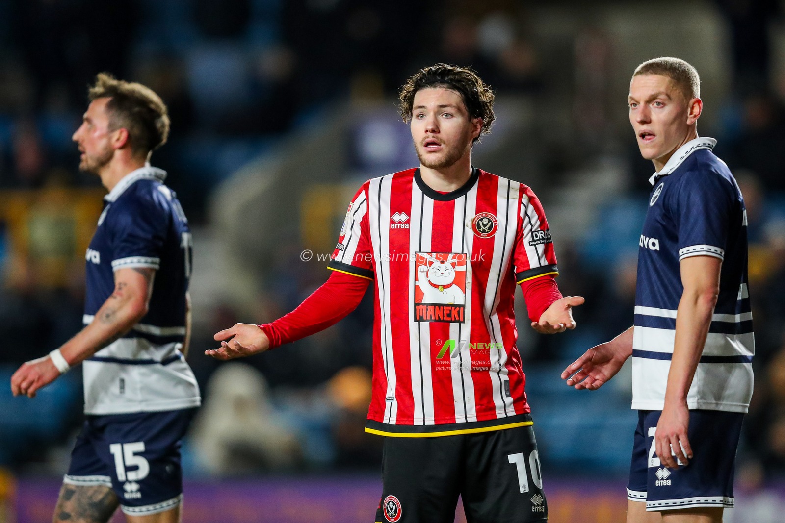 Callum O'Hare of Sheffield United reacts during the Sky Bet Championship match Millwall vs Sheffield United at The Den, London, United Kingdom, 11th December 2024

(Photo by Izzy Poles/News Images)