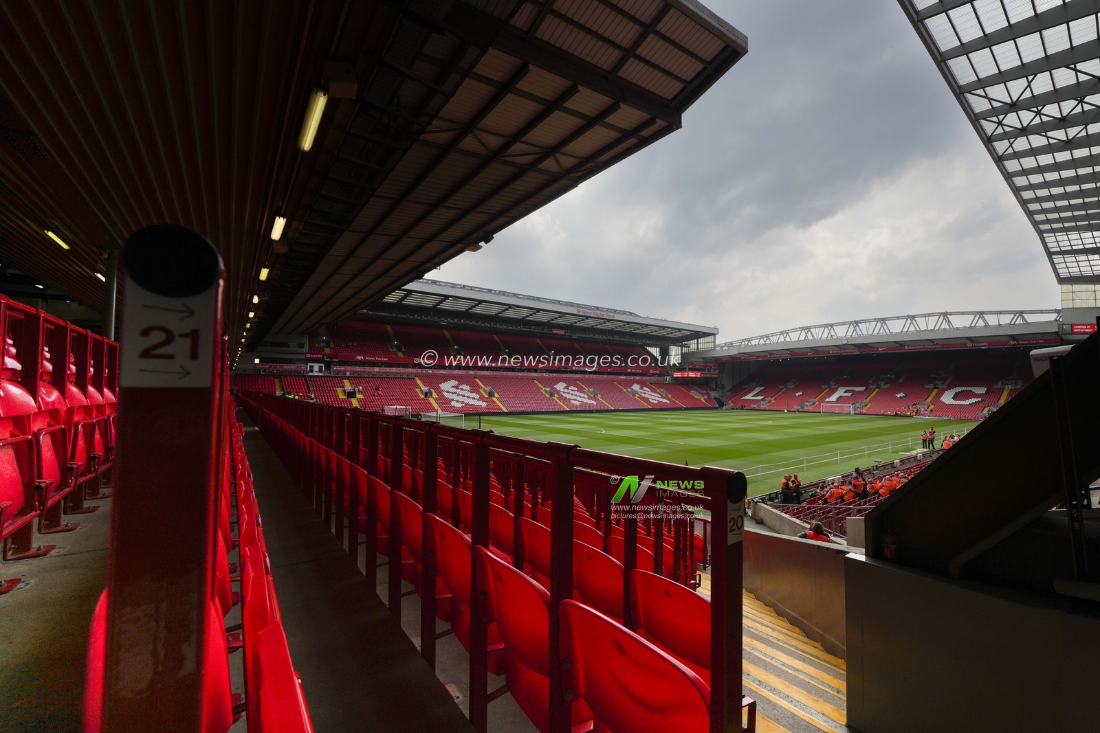 A general view of Anfield, home of Liverpool before the Premier League match Liverpool vs Nottingham Forest at Anfield, Liverpool, United Kingdom, 22nd April 2023

(Photo by Steve Flynn/News Images)