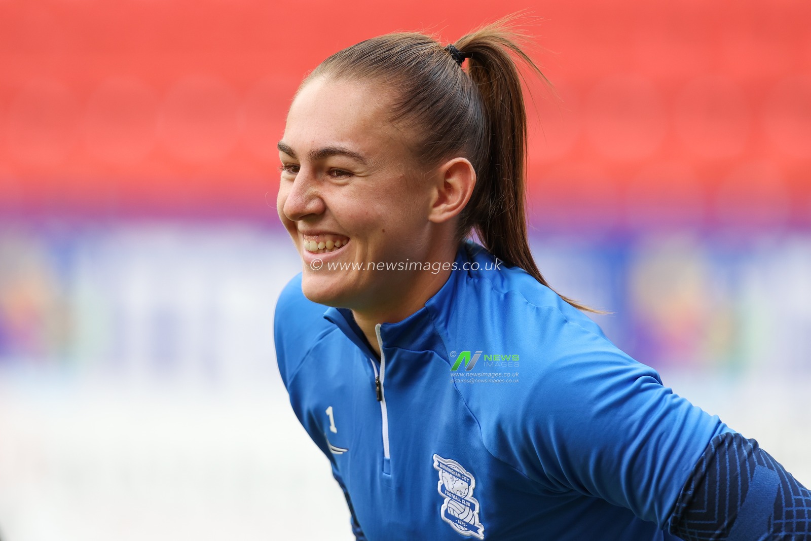 Lucy Thomas #1 of Birmingham City ahead of the The Fa Women's Super 2 League match Chalrton Women vs Birmingham City Women at The Oakwood VCD Athletic, Charlton, United Kingdom, 18th September 2022

(Photo by Simon Bissett/News Images)