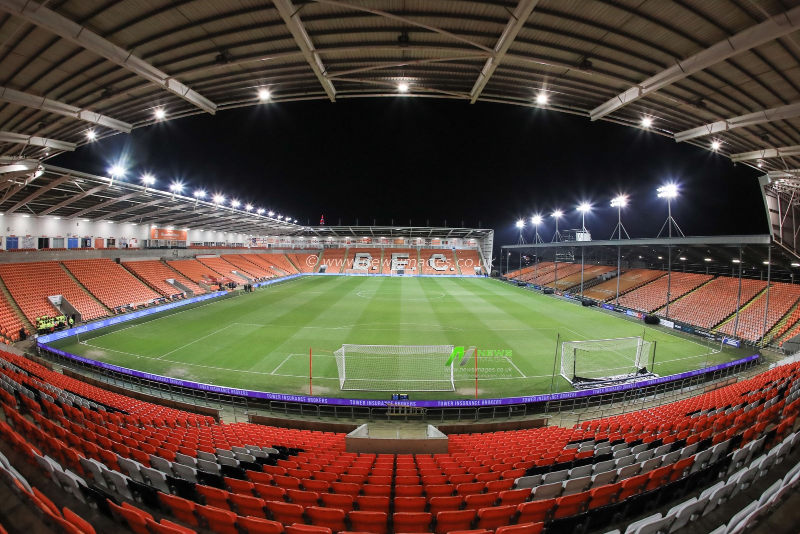 A general view of Bloomfield Road during the Bristol Street Motors Trophy match Blackpool vs Barnsley at Bloomfield Road, Blackpool, United Kingdom, 5th December 2023

(Photo by Alfie Cosgrove/News Images)