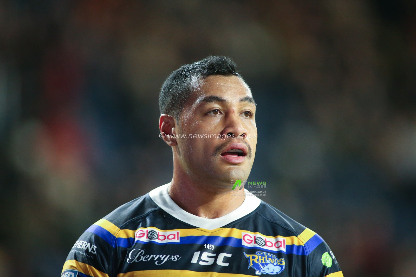 14th February 2020, Headingley Carnegie Stadium, Leeds, England; Betfred Super League, Leeds Rhinos v Hull Kingston Rovers : Ava Seumanufagai of Leeds Rhinos.