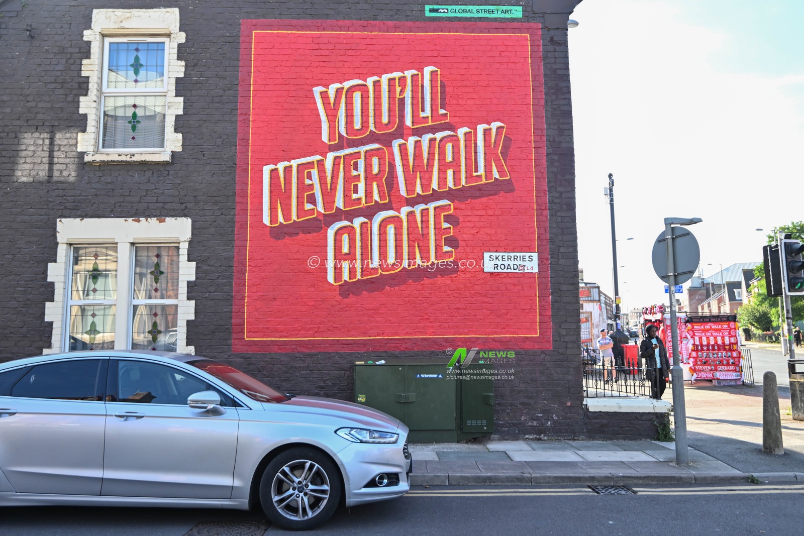 A general view of the street mural near Anfield ahead of the Pre-season friendly match Liverpool vs Sevilla at Anfield, Liverpool, United Kingdom, 11th August 2024

(Photo by Cody Froggatt/News Images)