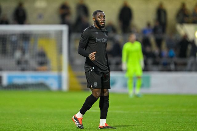 Junior Tchamadeu of Stoke City during the Pre-season friendly match Chester vs Stoke City at Deva Stadium, Chester, United Kingdom, 11th July 2024

(Photo by Cody Froggatt/News Images)