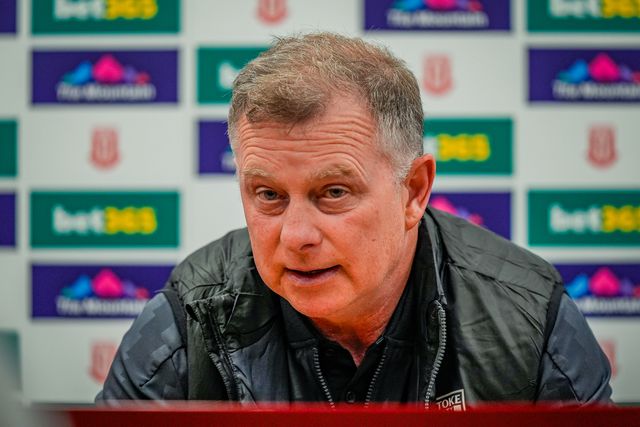 Mark Robins manager of Stoke City in the manager post match press conference during the Sky Bet Championship match Stoke City vs Sheffield Wednesday at Bet365 Stadium, Stoke On Trent, United Kingdom on 03 April 2026

(Photo by Maynard Manyowa/News Images)