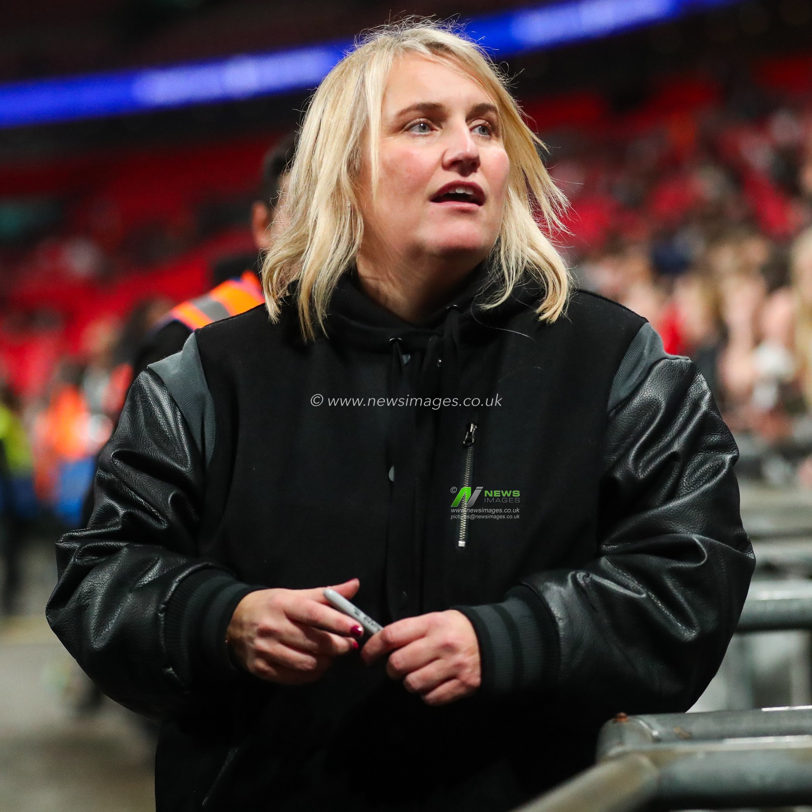 Emma Hayes of United States looks on after the teams draw following the Women's International Friendly match England vs United States at Wembley Stadium, London, United Kingdom, 30th November 2024

(Photo by Izzy Poles/News Images)