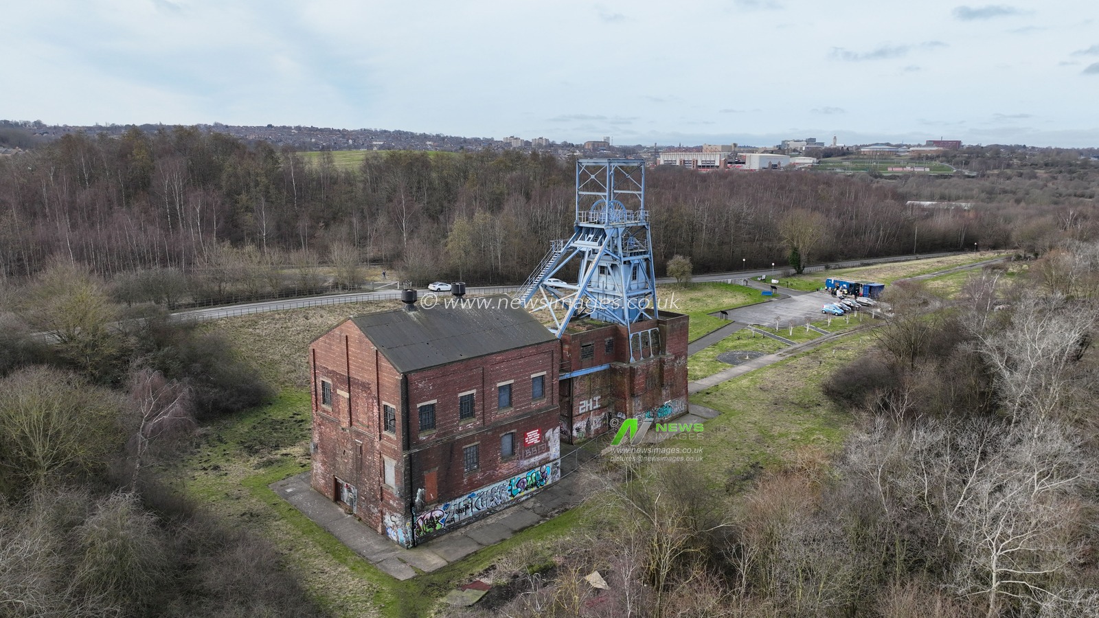 An aerial view of Barnsley Main Colliery pit head and winding gear on the 40th anniversary of the conclusion of the Miners' Strike in Britain was commemorated on March 3, 2025. This strike, which lasted nearly a year beginning on March 6, 1984, had a profound effect on British trade unionism, industry, economic policy, and the wider political landscape; at Barnsley Main Colliery, Barnsley, United Kingdom, 3rd March 2025

(Photo by Mark Cosgrove/News Images)