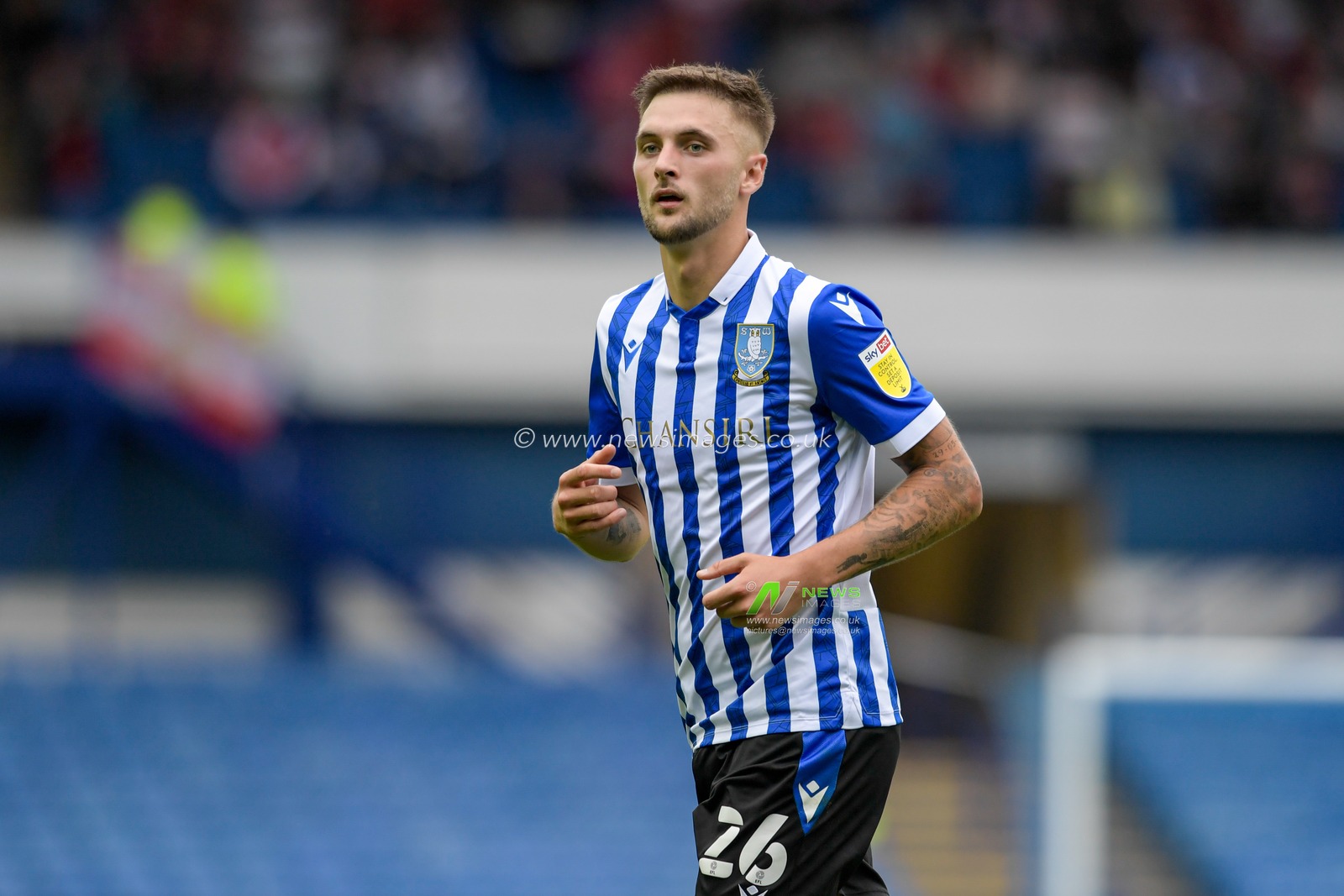 Lewis Wing #26 of Sheffield Wednesday in action during the game