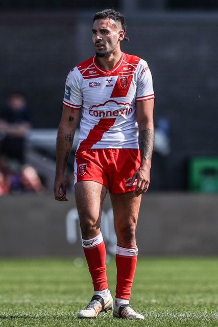 Tyrone May of Hull KR during the Betfred Challenge Cup Semi-final match Hull KR vs Catalans Dragons at LNER Community Stadium, York, United Kingdom, 10th May 2025

(Photo by Alfie Cosgrove/News Images)