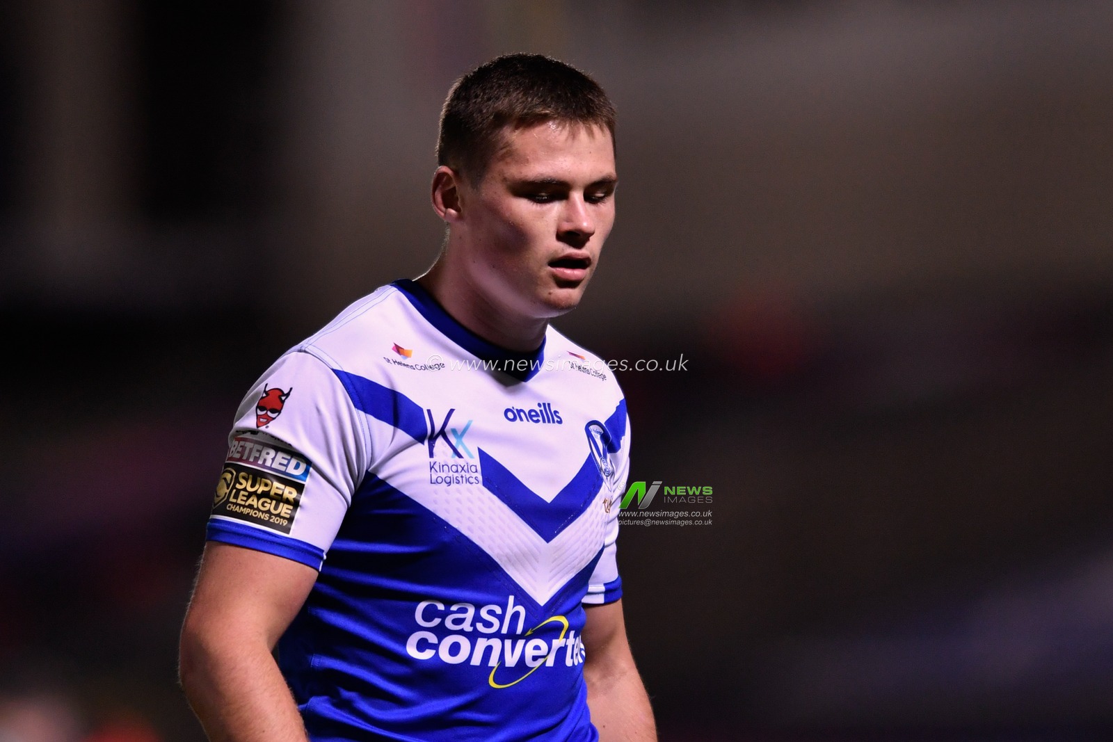 Jack Welsby (22) of St Helens in action during the game