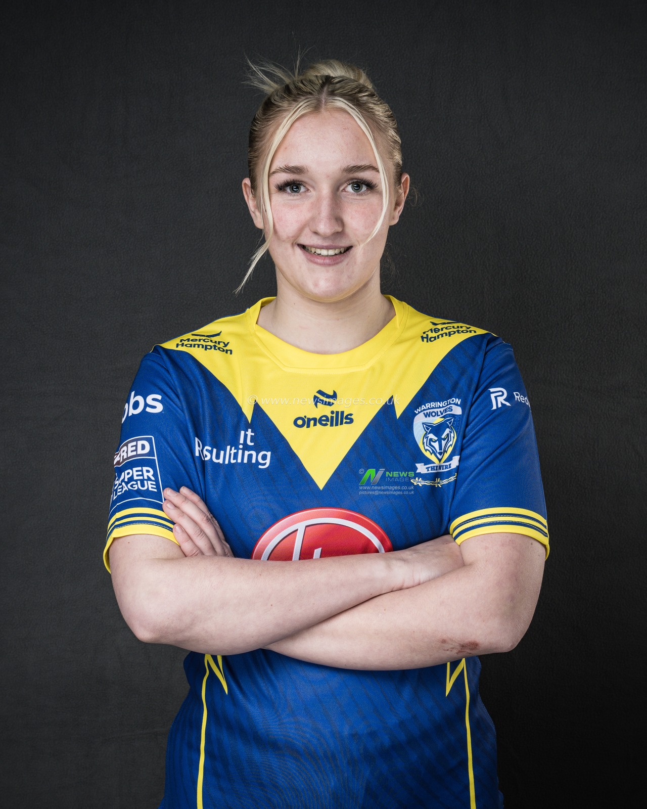 Warrington Wolves Women Headshots at Halliwell Jones Stadium, Warrington, United Kingdom, 5th March 2024

(Photo by Craig Thomas/News Images)
