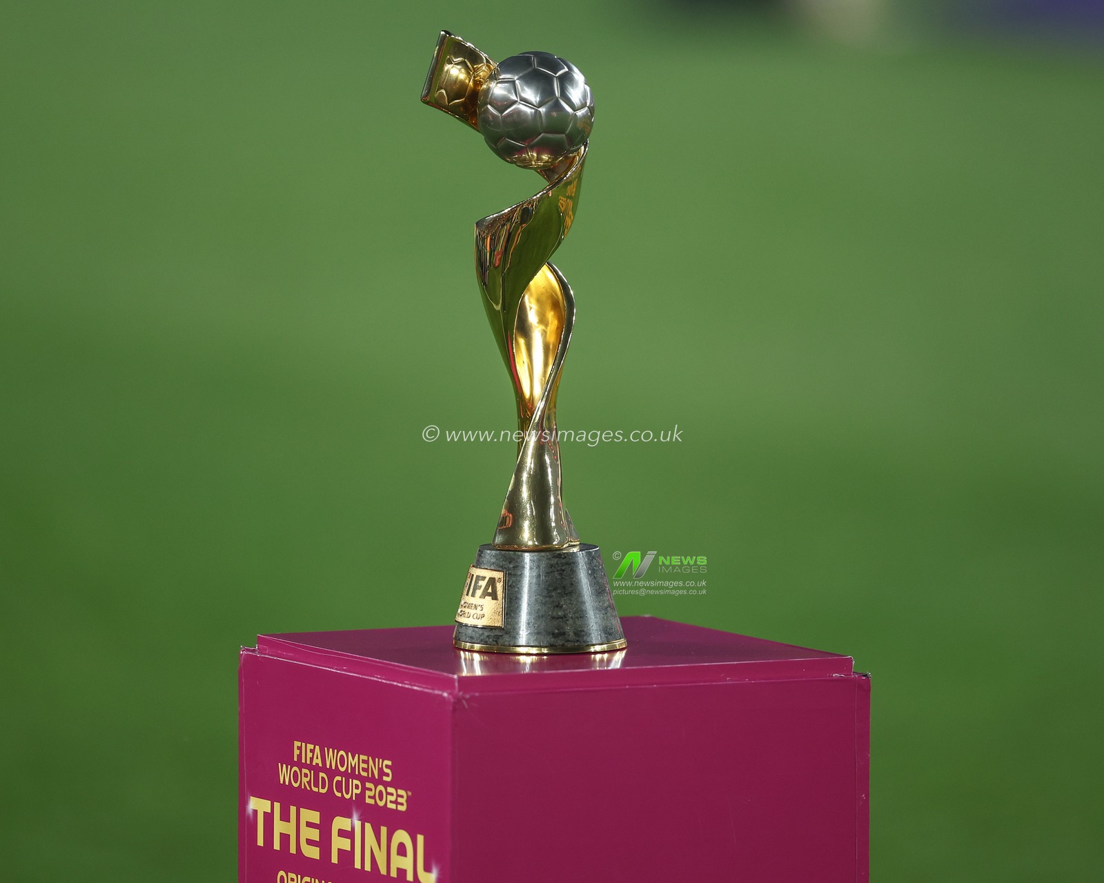 The FIFA Women's World Cup 2023 trophy during the FIFA Women's World Cup 2023 Final match Spain Women vs England Women at Stadium Australia, Sydney, Australia, 20th August 2023

(Photo by Patrick Hoelscher/News Images)
