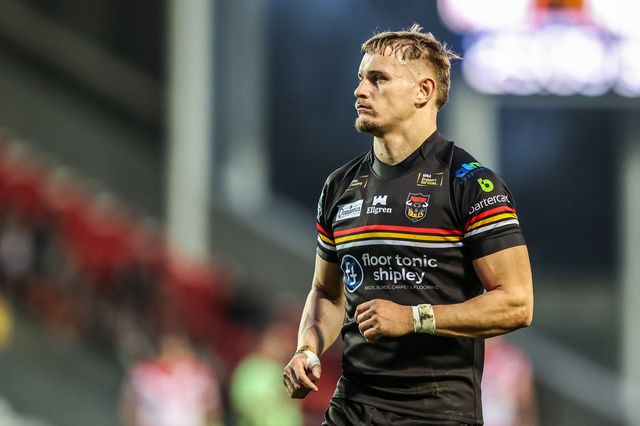 Luke Hooley of Bradford Bulls during the Betfred Super League round 4 match St Helens vs Bradford Bulls at The BrewDog Stadium, St Helens, United Kingdom on 07 March 2026

(Photo by Alfie Cosgrove/News Images)