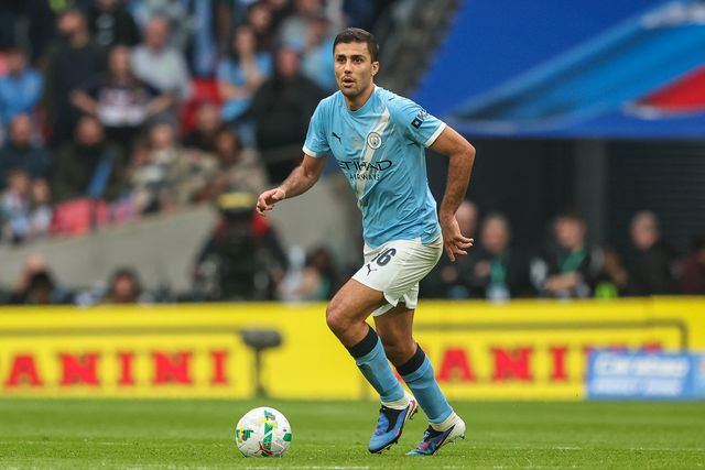 Rodrigo of Manchester City during the Carabao Cup Final match Arsenal vs Manchester City at Emirates, London, United Kingdom on 22 March 2026

(Photo by Alfie Cosgrove/News Images)