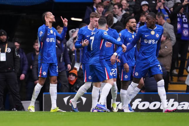 Joao Pedro of Chelsea celebrates goal to make it 1-0 during the Premier League match Chelsea vs Burnley at Stamford Bridge, London, United Kingdom on 21 February 2026

(Photo by Harvey Murphy/News Images)
