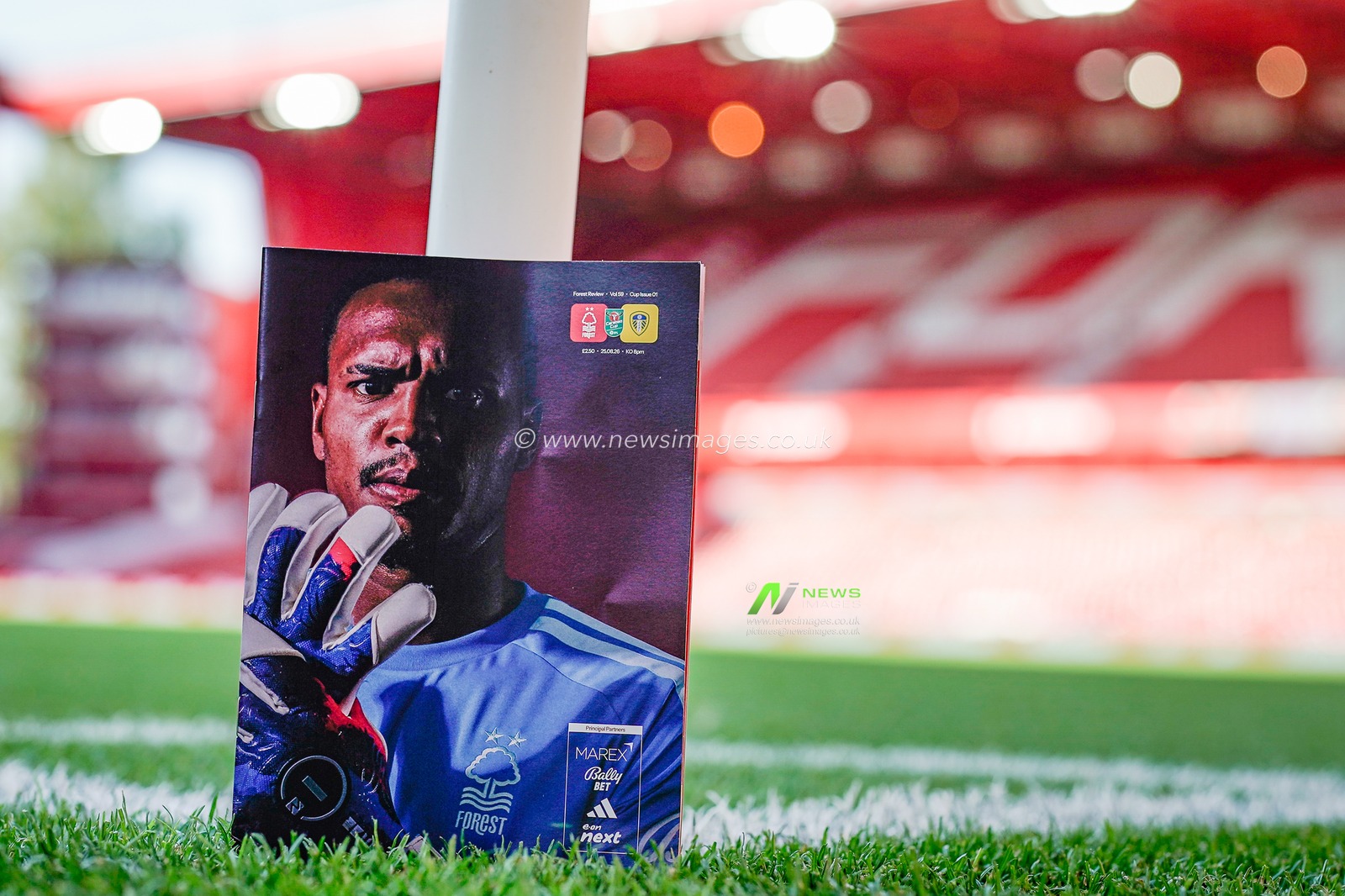 John Victor of Nottingham Forest in the match day program prior to kick offduring the Carabao Cup round 2 match Nottingham Forest vs Leeds Rhinos at City Ground, Nottingham, United Kingdom on 25 August 2026

(Photo by Maynard Manyowa/News Images)