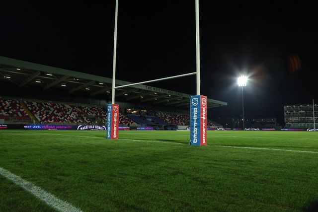 A general view of The DIY Kitchens Stadium during the Betfred Super League Round 1 match Wakefield Trinity vs Toulouse Olympique at DIY Kitchens Stadium, Wakefield, United Kingdom on 14 February 2026

(Photo by Richard Bierton/News Images)