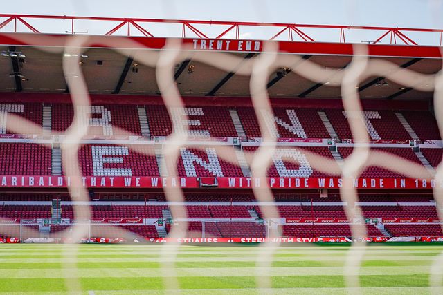 A general view of the pitch and stands during the Carabao Cup round 2 match Nottingham Forest vs Leeds Rhinos at City Ground, Nottingham, United Kingdom on 25 August 2026

(Photo by Maynard Manyowa/News Images)