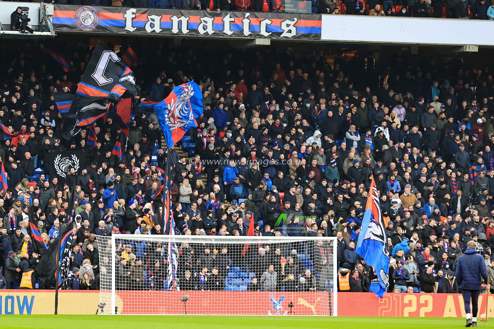 Crystal Palace fans during the game