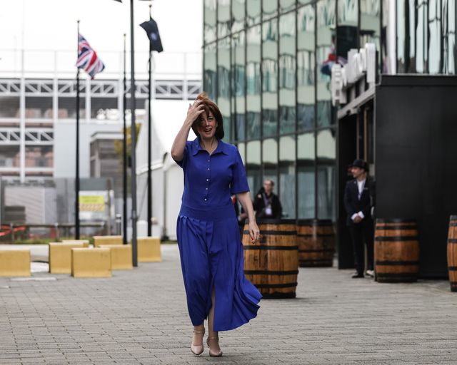Rt Hon Lucy Powell MP, for the Labour Party Manchester Central arrives for conference during the Labour Party Annual Conference 2025 Day 4 at ACC, Liverpool, United Kingdom, 1st October 2025

(Photo by Mark Cosgrove/News Images)