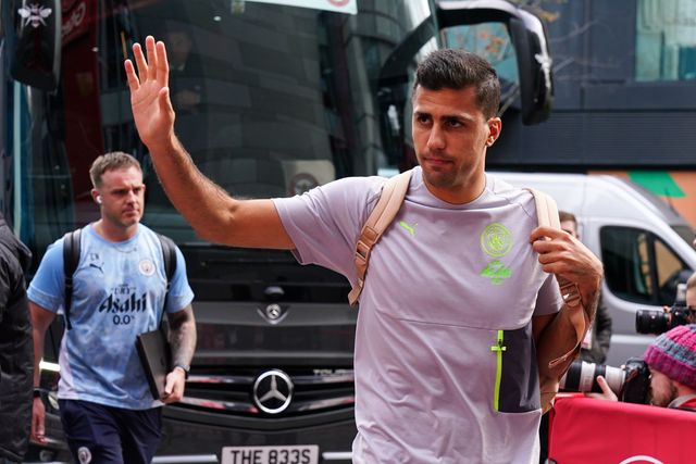 Rodri of Manchester City arrives ahead of the Premier League match Brentford vs Manchester City at The Gtech Community Stadium, London, United Kingdom, 5th October 2025

(Photo by Harvey Murphy/News Images)
