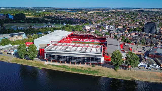 A general view of the pitch and stands during the Carabao Cup round 2 match Nottingham Forest vs Leeds Rhinos at City Ground, Nottingham, United Kingdom on 25 August 2026

(Photo by Maynard Manyowa/News Images)