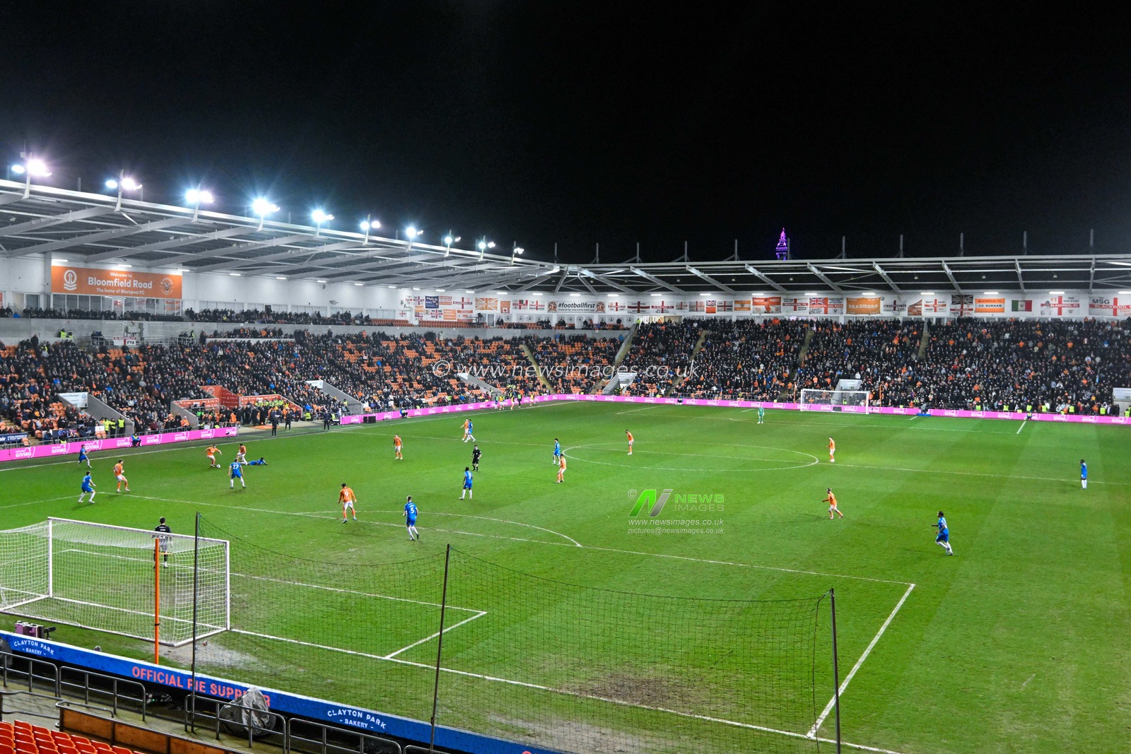 Blackpool fans watch on, during the Bristol Street Motors Trophy Semi-Final match Blackpool vs Peterborough United at Bloomfield Road, Blackpool, United Kingdom, 20th February 2024

(Photo by Cody Froggatt/News Images)