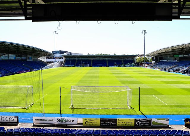 A general view of SMH Stadium ahead of the during the Pre-season friendly match Chesterfield vs Nottingham Forest at SMH Group Stadiumact Stadium, Chesterfield, United Kingdom, 12th July 2025

(Photo by Richard Bierton/News Images)