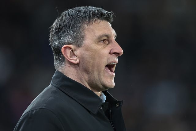 Sergej Jakirovi manager of Hull City reacts during the Sky Bet Championship match Hull City vs Coventry City at MKM Stadium, Hull, United Kingdom on 06 April 2026

(Photo by Mark Cosgrove/News Images)