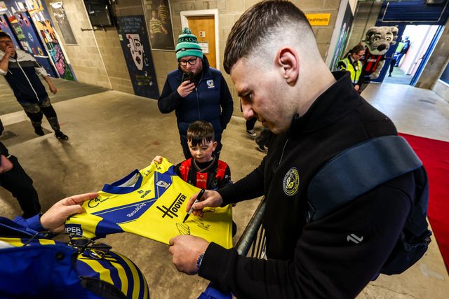 George Williams of Warrington Wolves arrives during the Betfred Super League Round 3 match Warrington Wolves vs Wakefield Trinity at The Halliwell Jones Stadium, Warrington, United Kingdom on 28 February 2026

(Photo by Alfie Cosgrove/News Images)