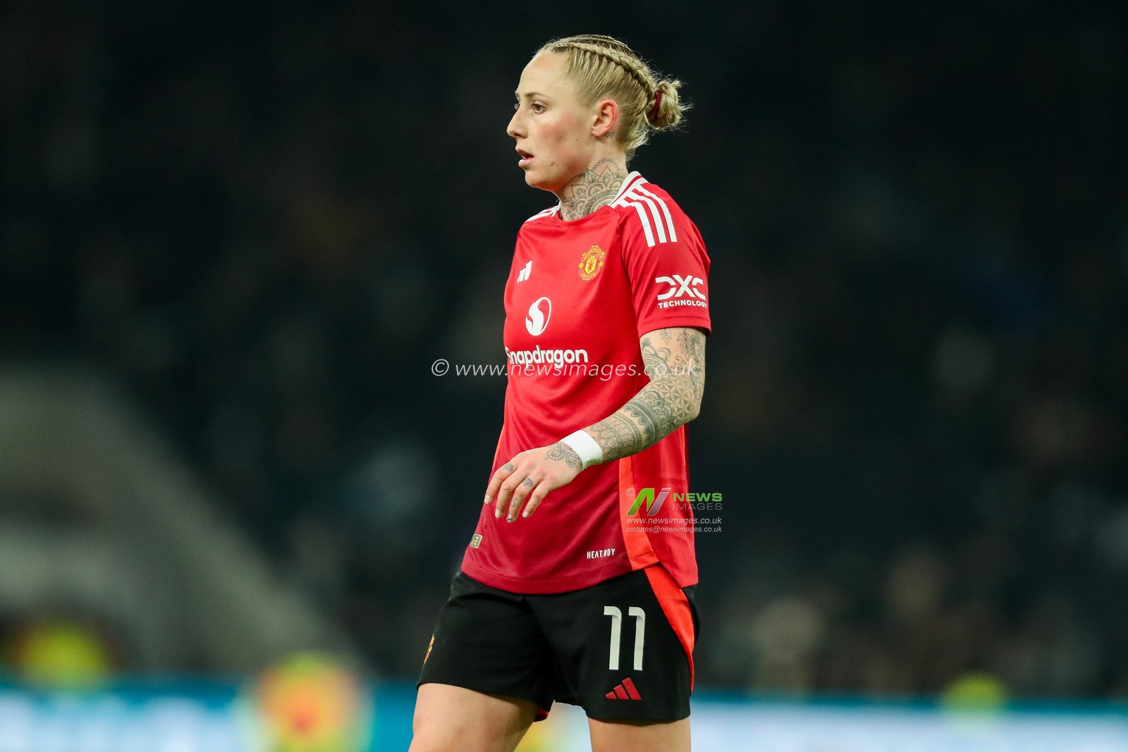 Leah Galton of Manchester United Women looks on during the Barclays Women's Super League match Tottenham Hotspurâ€™s Women vs Manchester United Women at Tottenham Hotspur Stadium, 2nd February 2025

(Photo by Izzy Poles/News Images)