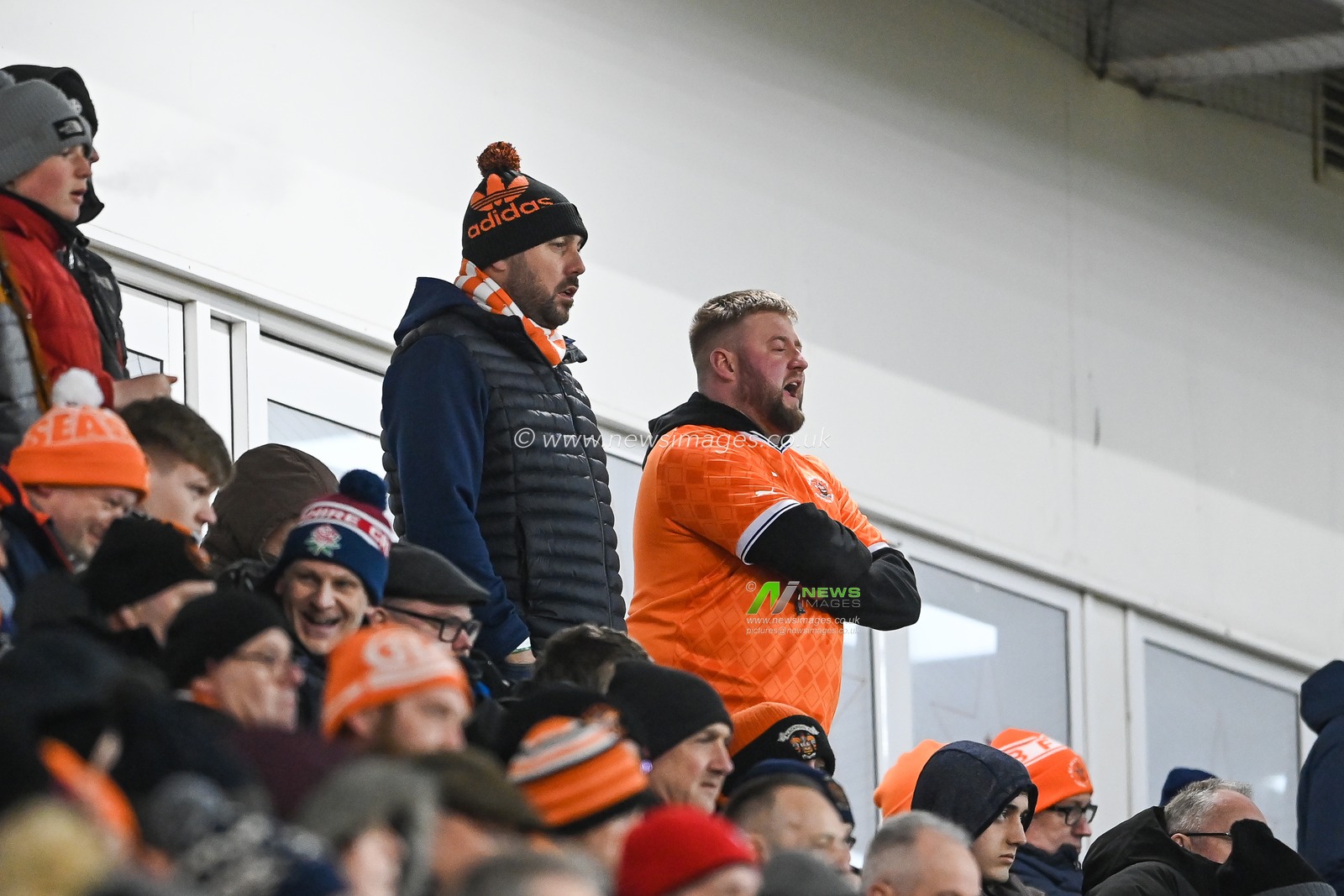 Blackpool fans during the Sky Bet Championship match Blackpool vs Birmingham City at Bloomfield Road, Blackpool, United Kingdom, 10th December 2022

(Photo by Craig Thomas/News Images)