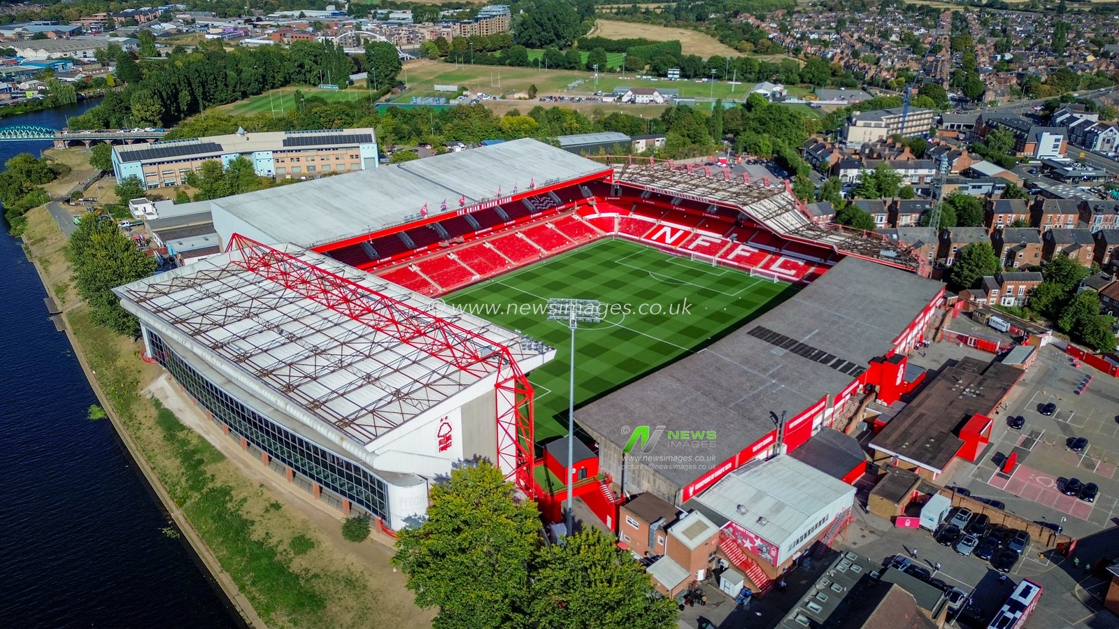 A general view of the pitch and stands during the Carabao Cup round 2 match Nottingham Forest vs Leeds Rhinos at City Ground, Nottingham, United Kingdom on 25 August 2026

(Photo by Maynard Manyowa/News Images)