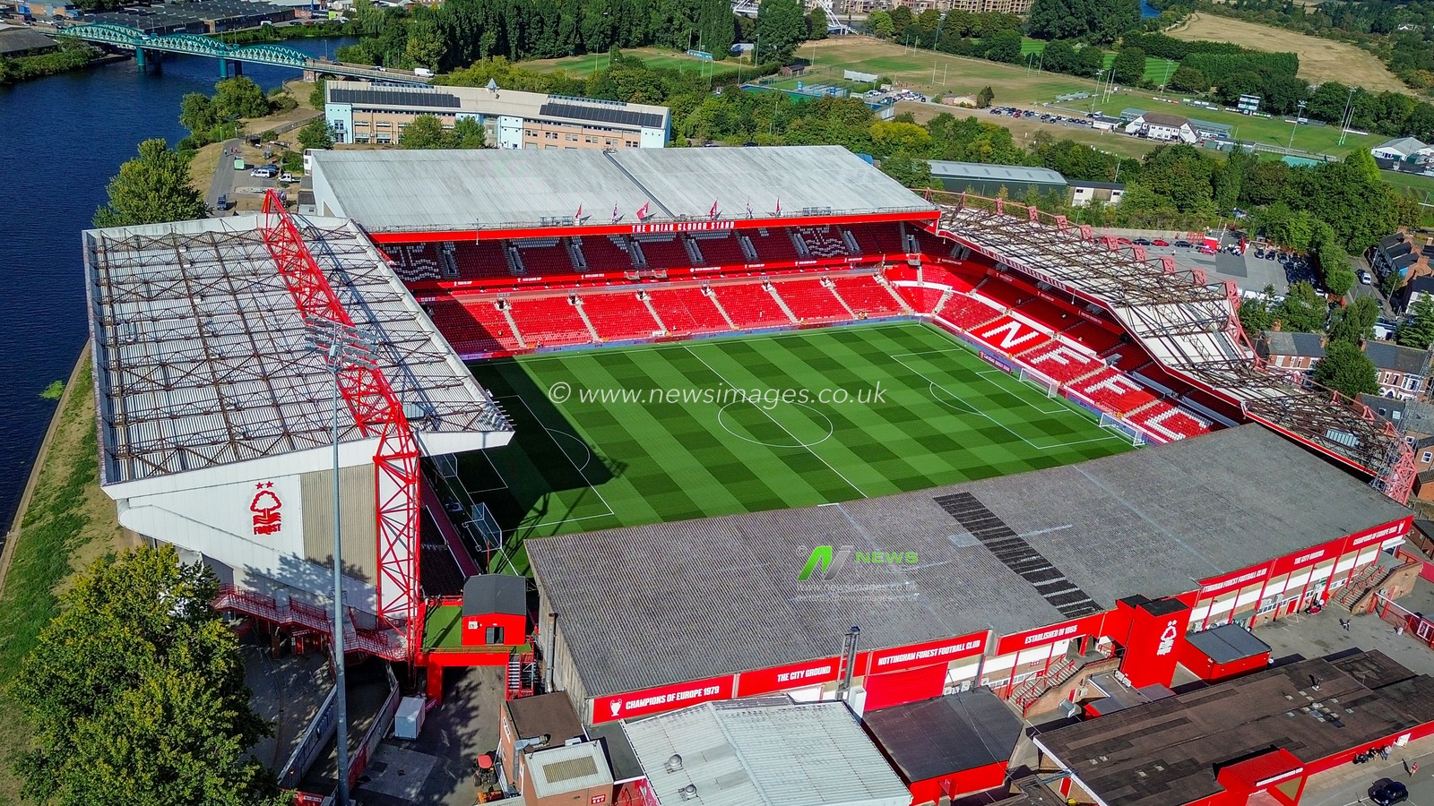 A general view of the pitch and stands during the Carabao Cup round 2 match Nottingham Forest vs Leeds Rhinos at City Ground, Nottingham, United Kingdom on 25 August 2026

(Photo by Maynard Manyowa/News Images)