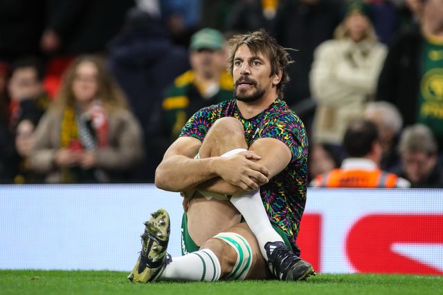 Eben Etzebeth of South Africa warms-up ahead of the Quilter Nations Series 2025 match Wales vs South Africa at Principality Stadium, Cardiff, United Kingdom, 29th November 2025

(Photo by Andrew Lewis/News Images)

*** GER AUT SUI OUT ***
