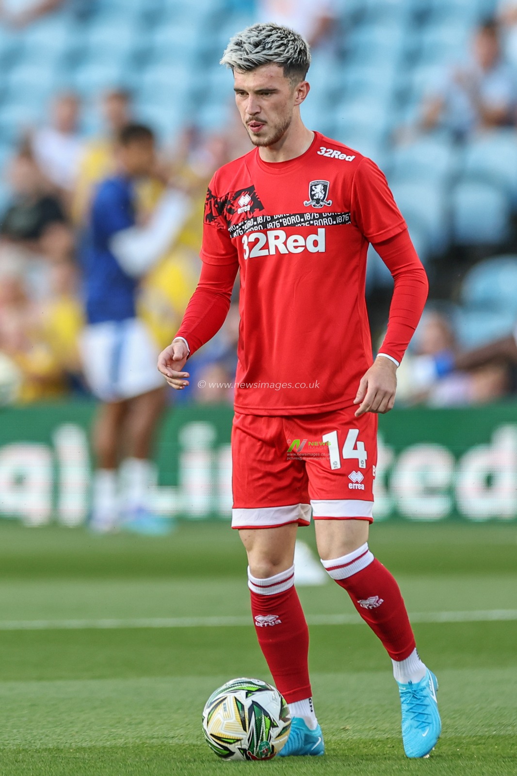 Alex Gilbert of Middlesbrough in the pregame warmup session during the Carabao Cup match Leeds United vs Middlesbrough at Elland Road, Leeds, United Kingdom, 14th August 2024

(Photo by Mark Cosgrove/News Images)