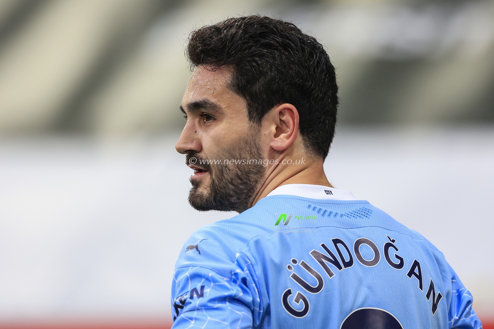 Ä°lkay GÃ¼ndoÄŸan #8 of Manchester City during the game