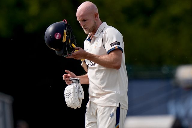 Zak Chappell during the County Championship Division Two Derbyshire v Gloucestershire at The Central Co-Op County Ground, Derby, United Kingdom on 26 April 2026

(Photo by Maynard Manyowa/News Images)