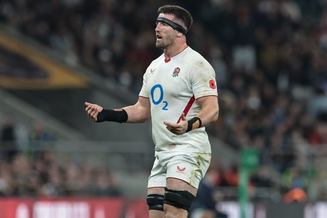 Tom Curry of England during the Quilter Nations Series 2025 match England vs Fiji at Allianz Stadium, Twickenham, United Kingdom, 8th November 2025

(Photo by Mark Cosgrove/News Images)

*** GER AUT SUI OUT ***