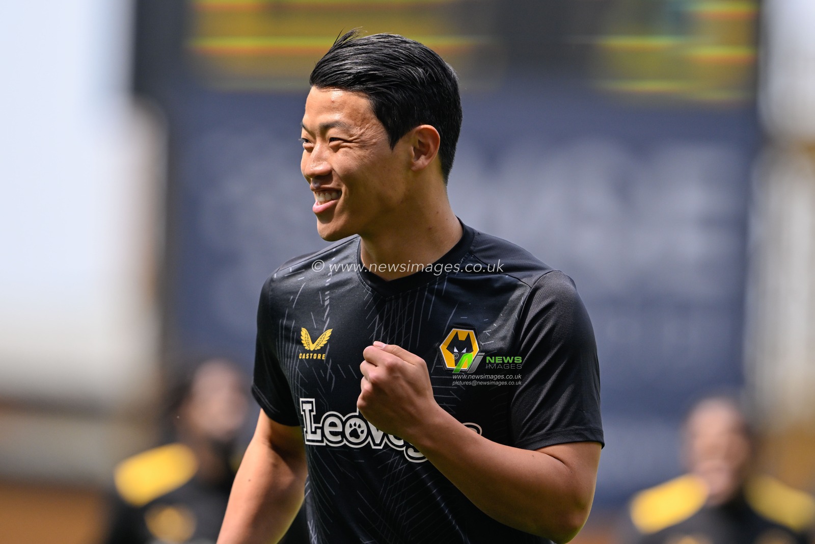 Hwang Hee-Chan of Wolverhampton Wanderers warms up ahead of the match, during the Premier League match Wolverhampton Wanderers vs Crystal Palace at Molineux, Wolverhampton, United Kingdom, 11th May 2024

(Photo by Cody Froggatt/News Images)