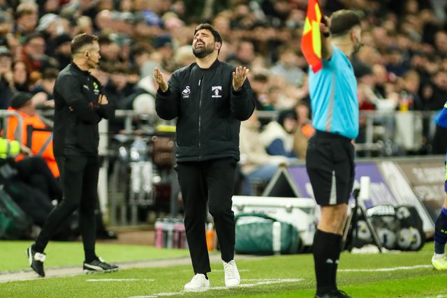 Swansea City Head Coach Vitor Matos reacts during the Sky Bet Championship match Swansea City vs Preston North End at Swansea.com Stadium, Swansea, United Kingdom on 24 February 2026

(Photo by Andrew Lewis/News Images)
