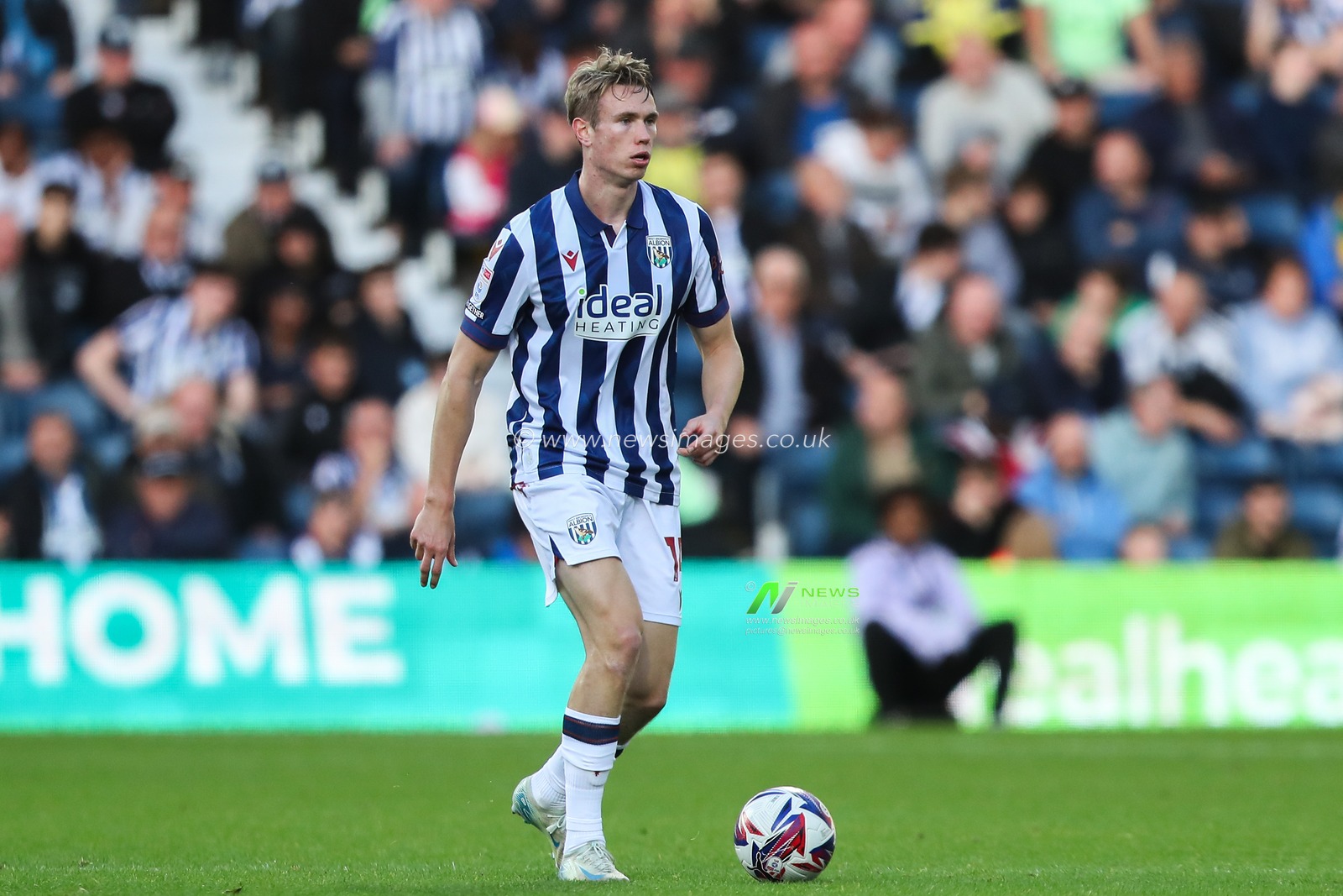 TorbjÃ¸rn Heggem of West Bromwich Albion in action during the Sky Bet Championship match West Bromwich Albion vs Cardiff City at The Hawthorns, West Bromwich, United Kingdom, 26th October 2024

(Photo by Gareth Evans/News Images)