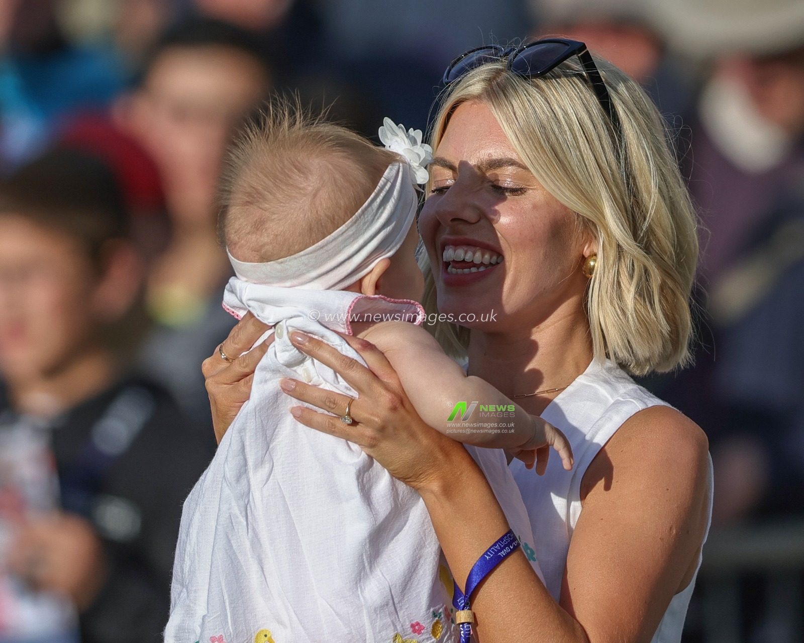 Stuart Broad of Englandâ€™s partner full of smiles at the end of the game during the LV= Insurance Ashes Fifth Test Series Day Five England v Australia at The Kia Oval, London, United Kingdom, 31st July 2023

(Photo by Mark Cosgrove/News Images)