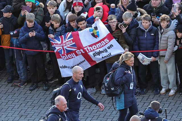 Steve Borthwick head coach of England arrives during the Quilter Nations Series 2025 match England vs Argentina at Allianz Stadium, Twickenham, United Kingdom, 23rd November 2025

(Photo by Mark Cosgrove/News Images)

*** GER AUT SUI OUT ***