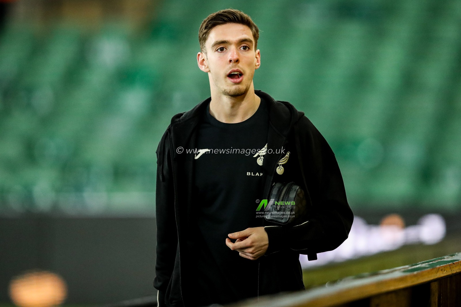 Ruairi McConville of Norwich City arrives at Carrow Road prior to the Sky Bet Championship match Norwich City vs Preston North End at Carrow Road, Norwich, United Kingdom, 11th February 2025

(Photo by Izzy Poles/News Images)
